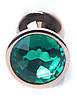 Серія Anal Plug Boss - ювелірна червона золота пробка Green Blue S, BS6400115, фото 8