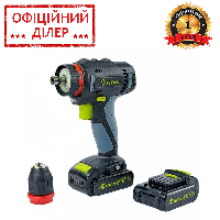 Двухскоростной акумуляторний шуруповерт TITAN PDS211S SET (21 В, 1.5 А/ч, двухскоростной) YLP