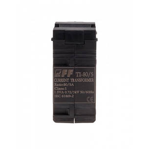 Трансформатор струму F&F TI-80-5, 80/5, з замкнутим сердечником, фото 1
