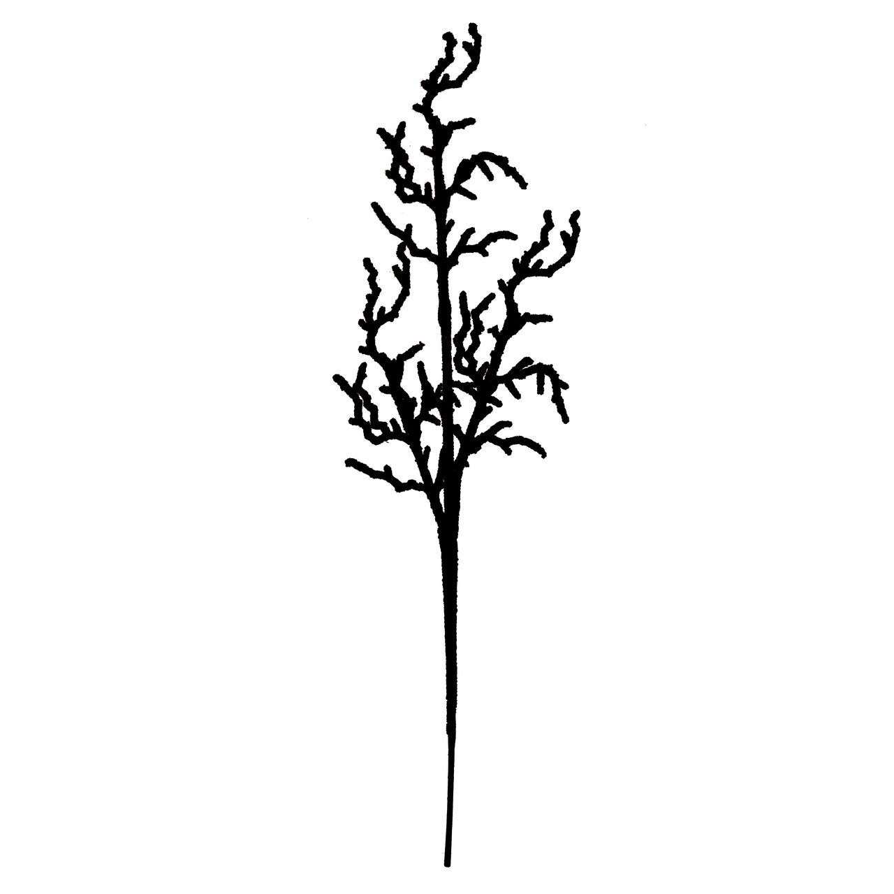 Гілка декоративна Yes! Fun "Корал" 76см, чорна, гліттер, фото 1