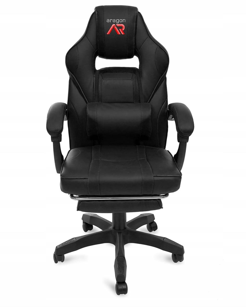 Геймерское Кресло с Подставкой для Ног до 120 кг Черное Игровое Кресло для Геймера Jumi AR Game Компьютерное - фото 4 - id-p1684948995