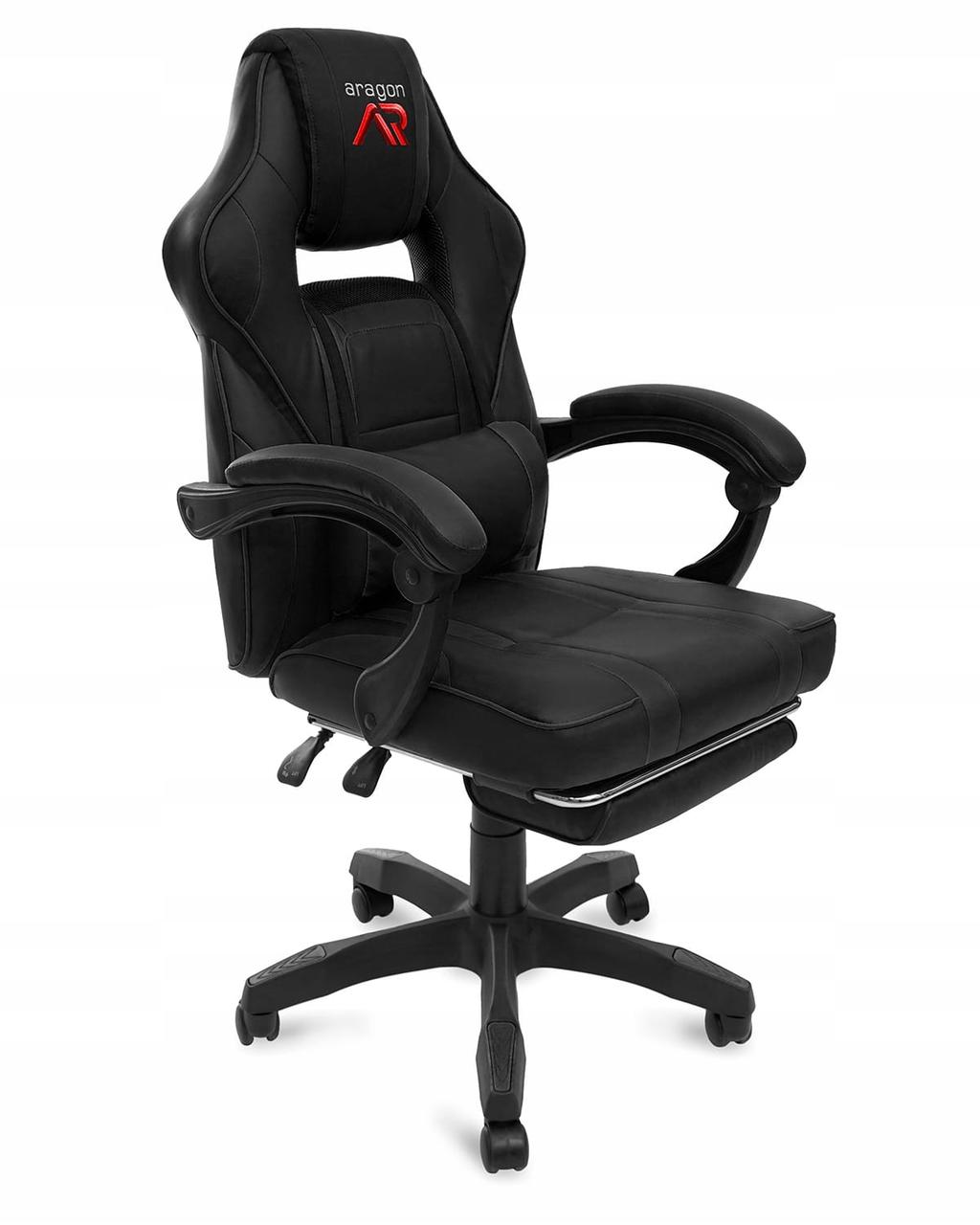 Геймерское Кресло с Подставкой для Ног до 120 кг Черное Игровое Кресло для Геймера Jumi AR Game Компьютерное - фото 9 - id-p1684948995