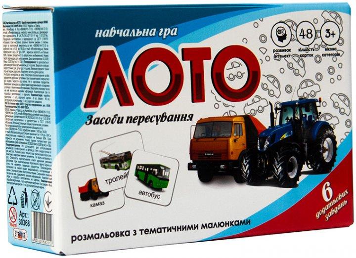 Гра навчальна Лото Засоби пересування Укр (Strateg)