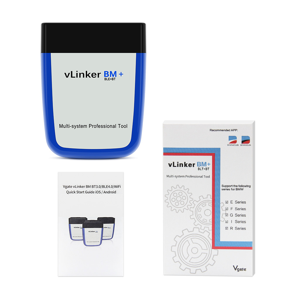 Автосканер Vgate vLinker BM+ Bluetooth 4.0 для Bimmer Code/Bimmer Link