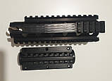 Чорна коротка цівка для ак74, акм, сумісна з ГП-25, фото 3