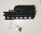 Чорна коротка цівка для ак74, акм, сумісна з ГП-25, фото 2