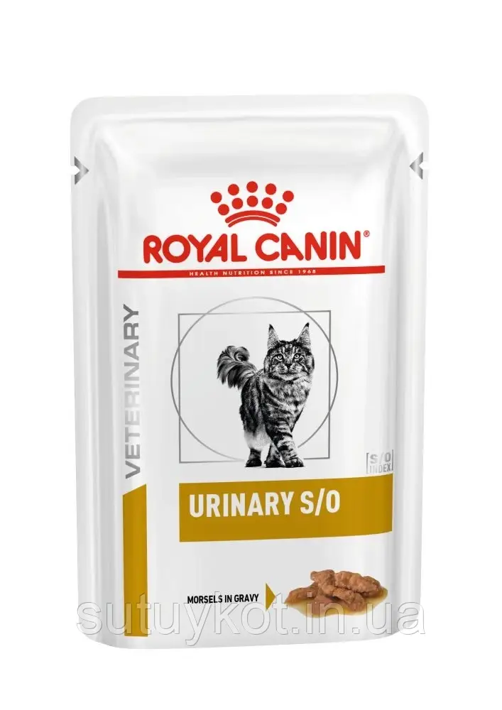 Royal Canin Urinary S/O Feline Роял Канин Уринари С/О дієта для котів при хворобах мочевивідних шляхів, 85 гр, фото 1