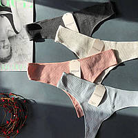 Набор женских стрингов Ouno 9143 в рубчик, 4 цвета M