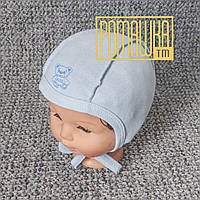 1-3 р 38 (2) тонкий хлопковый чепчик для новорожденных тонкая шапочка для грудничка с завязками 4022 ЖЛТ