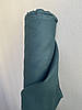 Смарагдова лляна сорочково-платтєва тканина, 100% льон, колір 204/1330, фото 6
