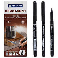 Від 12 шт. Маркер тонкий чорний 2536 CENTROPEN купити дешево оптом в інтернет-магазині