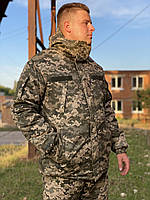 Зимовий бушлат піксель ЗСУ бушлат на флісі теплий військовий бушлат піксельний зимовий бушлат тактичний