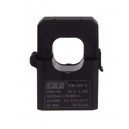 Трансформатор струму F&F TOM-200-5, 200/5, з розбірним сердечником