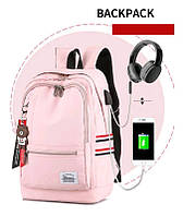 Міський стильний рюкзак Weneno Рожевий рюкзак молодіжний