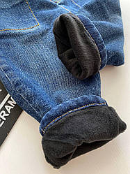 Теплі джинси на флісі Сині 6102 AixiMu, Синий, Для мальчиков, Зима, 3, 1 год