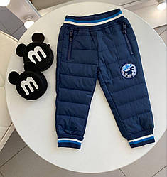 Теплі спортивні штани для хлопчика болоньєві Сині 2240 F&D, Синий, Для мальчиков, Зима, 2 года