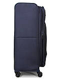 Валіза велика L тканина синя 80х46х30(+5)см/96л/4.1кг/Airtex 832, фото 5