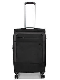 Валіза середня M тканина чорна 68х43х27(+5)см/68л/3.5кг/Airtex 832