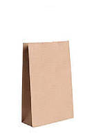 Бумажный пакет из бурого крафта БЕЗ ручек 190х115х280 (100 шт/уп)
