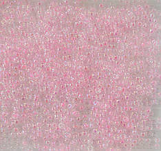 Бісер Miyuki Round Rocailles 11/0 колір - рожевий прозорий