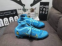 Eur40-46 футбольні буци голубые Nike Mercurial Superfly 8 Elite FG футбольные бутсы
