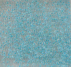 Бісер Miyuki Round Rocailles 11/0 колір - блакитний прозорий з переливом