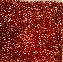 Бісер Miyuki Round Rocailles 11/0 колір - темно червоний з золотистим блиском