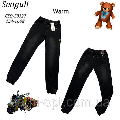 Утеплені штани джокери на флісі для хлопчиків оптом, Seagull, 134-164 рр., фото 2