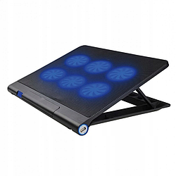 Охолоджувальна підставка для ноутбука з підсвіткою Platinet PLCP6F |USB| Чорний
