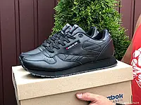 Мужские кроссовки Reebok Рибок Classic, черные 44 (28 см)