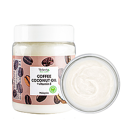 Олія для волосся та тіла кокосова Top Beauty з вітаміном Е та ароматом кави 250 мл