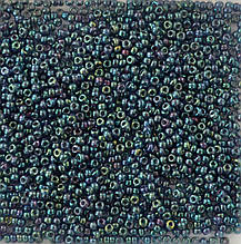 Бісер Miyuki Round Rocailles 11/0 колір - синьо - зелений