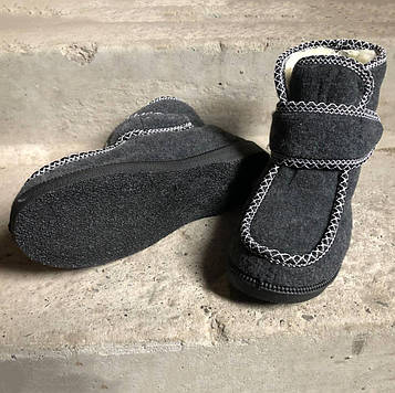 Черевики жіночі хутряні утеплені з застібкою 39р 25см, Домашні тапочки для жінок, Хутряні бурки