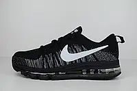 Мужские кроссовки Nike Найк Air Max черные с белым сетка. Код товара: ОД - 1511 43