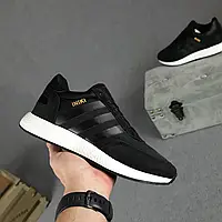 Мужские кроссовки Adidas Адидас INIKI, черные с белым 43