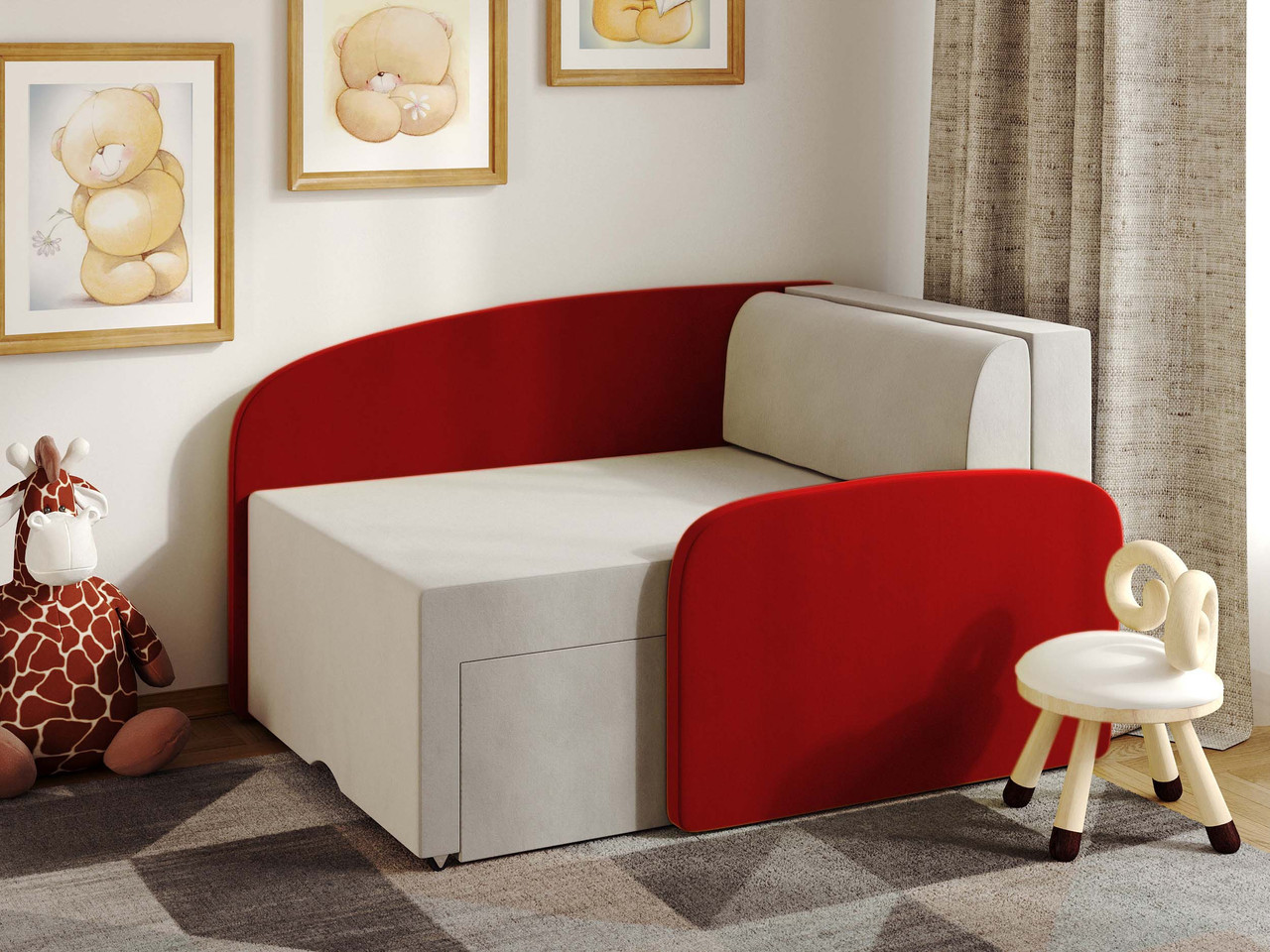Дитяче розкладне крісло-ліжко Smile 170*80 см, безкоштовна доставка