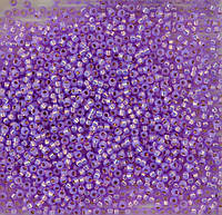Бісер Miyuki Round Rocailles 11/0 колір - світло фіолетовий із внутрішнім золотом