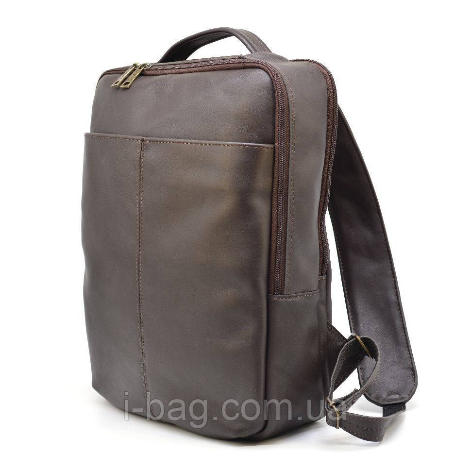 Шкіряний чоловічий рюкзак коричневий TARWA GC-7280-3md