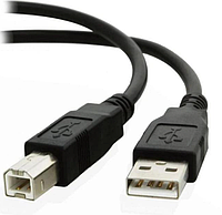 Кабель USB 2.0 AM-BM для принтера 150 см Black