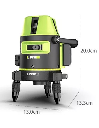 Лазерный уровень нивелир L-fine 5линий 6 точек зеленый луч , кейс - фото 3 - id-p1685068218