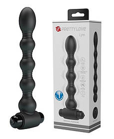 Чорний анальний ланцюг з вібрацією Pretty Love - Lynn