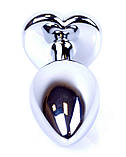 Серія Anal Plug Boss - ювелірні вироби Silver Heart Plug Green S, BS6400051, фото 6