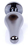 Серія Anal Plug Boss - ювелірна темна срібна задня штепсельна вилка, BS6400057, фото 9