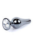 Серія Anal Plug Boss - ювелірна темна срібна задня штепсельна вилка, BS6400057, фото 3