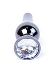 Серія Anal Plug Boss - ювелірна темна срібна задня штепсельна вилка, BS6400057, фото 4