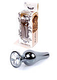 Серія Anal Plug Boss - ювелірна темна срібна задня штепсельна вилка, BS6400057, фото 5