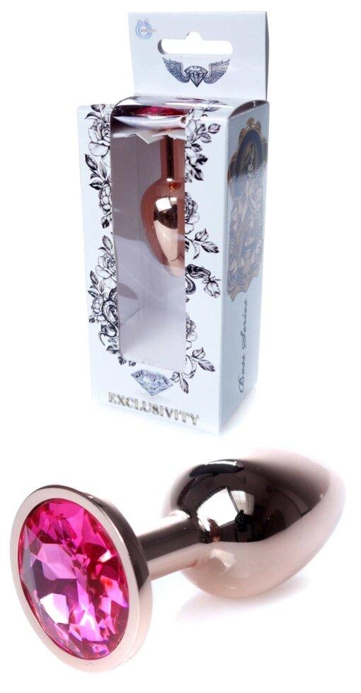 Серія Anal Plug Boss - ювелірна червона золота пробка Pink S, BS6400107