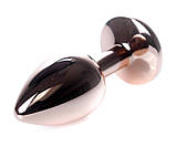 Серія Anal Plug Boss - ювелірна червона золота пробка Pink S, BS6400107, фото 6