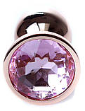 Серія Anal Plug Boss - ювелірна червона золота пробка Rose S, BS6400108, фото 8