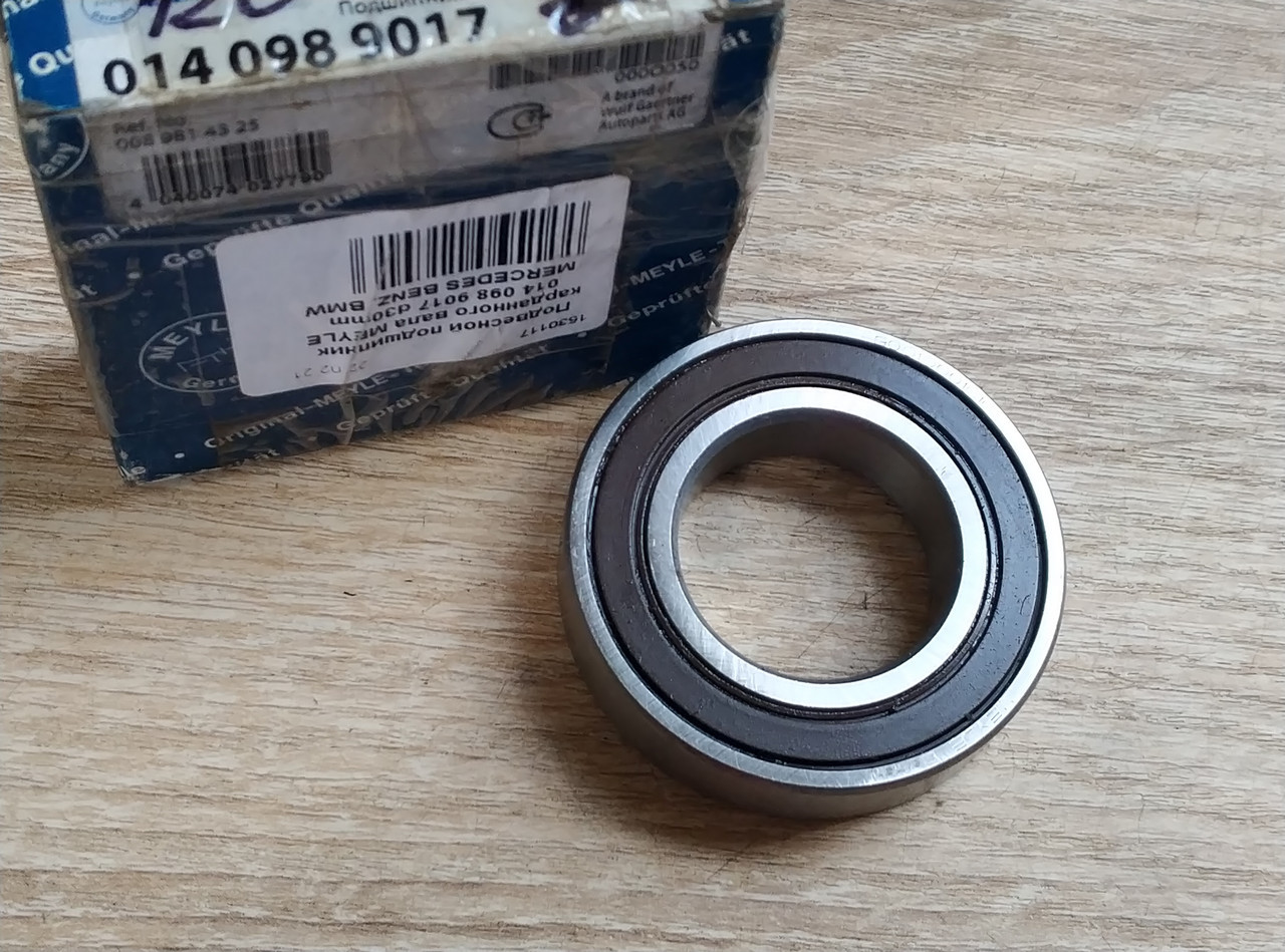 Підвісний підшипник карданного вала MEYLE 014 098 9017 d30 mm MERCEDES BENZ, BMW